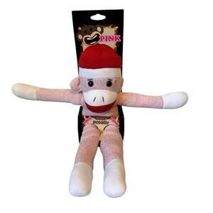 New Sock Monkey Plush Toy Stuffed Animal Collectable Gag Gift Birthday Retro